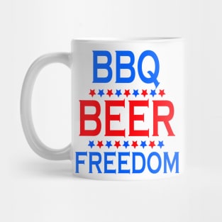 BBQ Beer Freedom Mug